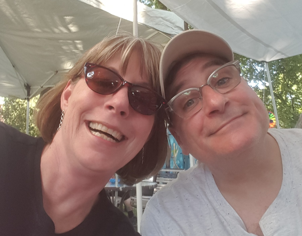 Jeff & Jeri Close. Farmers Market and Art Fair.  A very Madison kind of day.